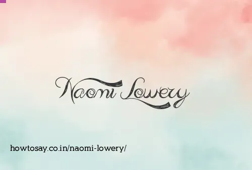 Naomi Lowery
