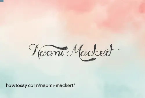 Naomi Mackert