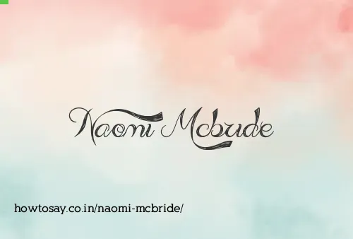 Naomi Mcbride