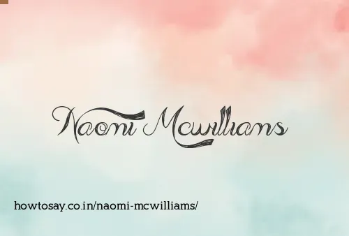 Naomi Mcwilliams