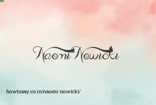 Naomi Nowicki