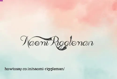 Naomi Riggleman