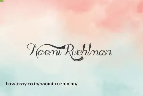 Naomi Ruehlman
