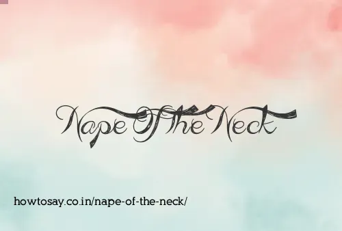 Nape Of The Neck