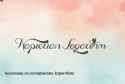 Napierian Logarithm