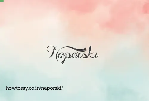 Naporski