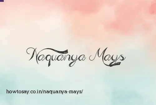 Naquanya Mays