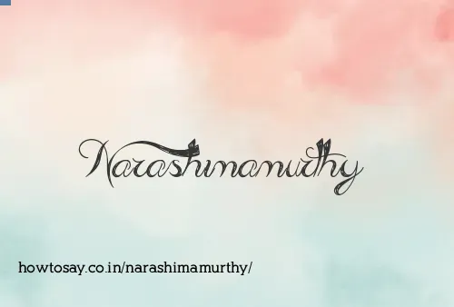 Narashimamurthy
