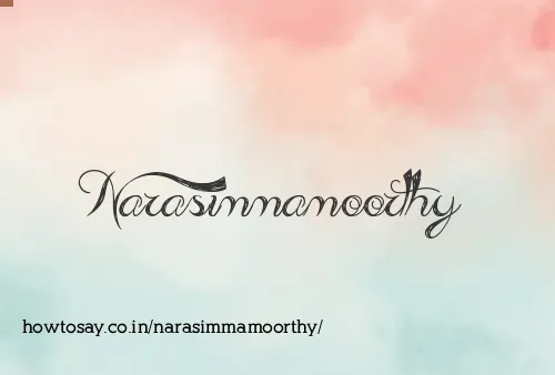 Narasimmamoorthy