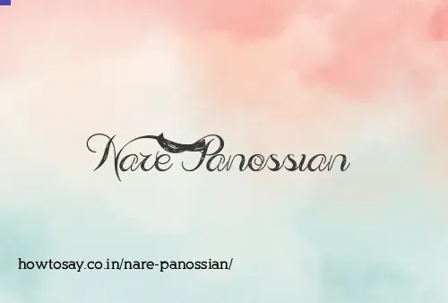 Nare Panossian