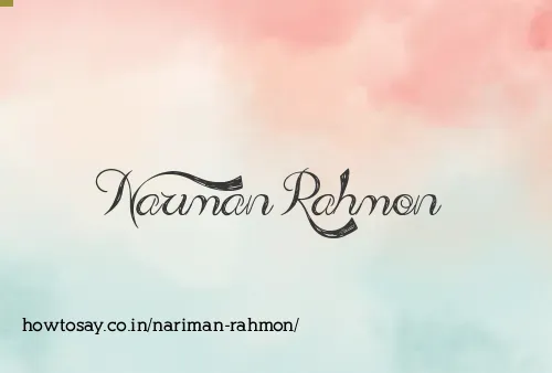 Nariman Rahmon