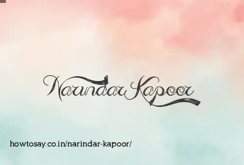 Narindar Kapoor
