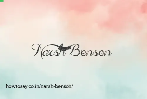 Narsh Benson