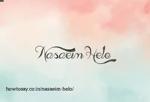 Nasaeim Helo
