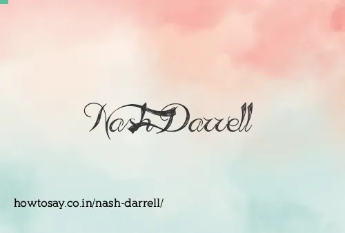 Nash Darrell