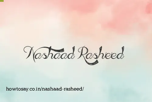 Nashaad Rasheed