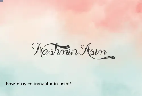 Nashmin Asim