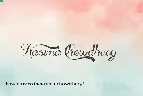 Nasima Chowdhury