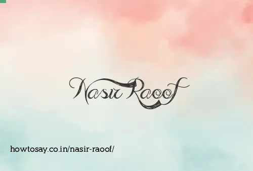 Nasir Raoof