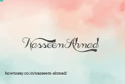 Nasseem Ahmad