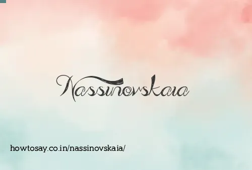 Nassinovskaia