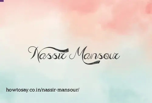 Nassir Mansour