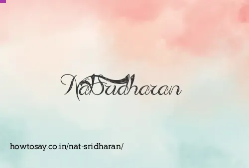 Nat Sridharan