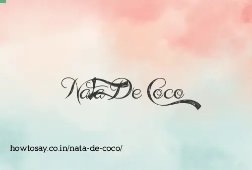 Nata De Coco