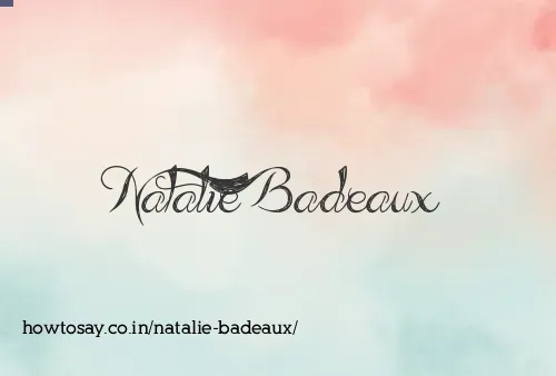 Natalie Badeaux