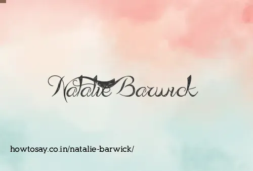 Natalie Barwick