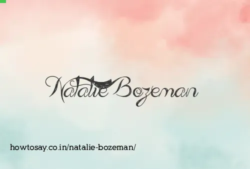 Natalie Bozeman