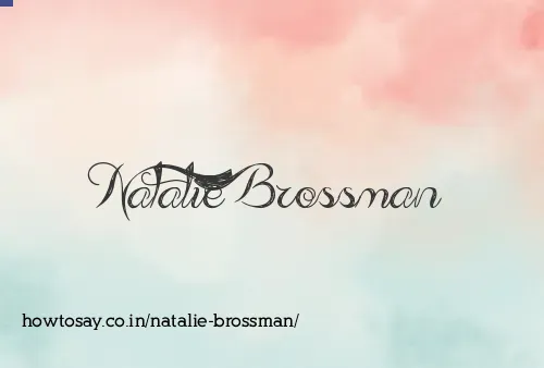 Natalie Brossman