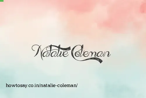 Natalie Coleman