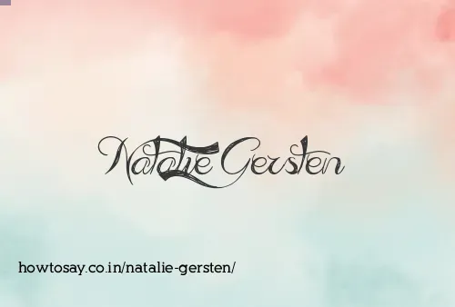 Natalie Gersten