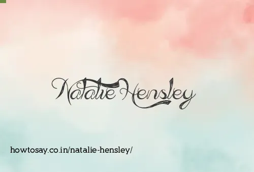 Natalie Hensley