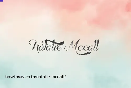 Natalie Mccall
