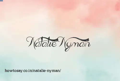 Natalie Nyman
