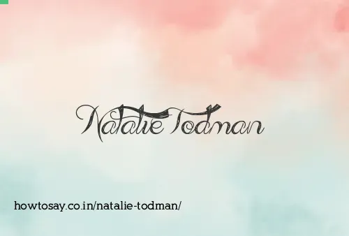 Natalie Todman