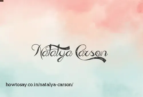 Natalya Carson