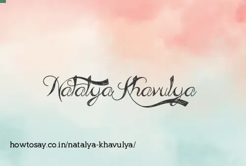 Natalya Khavulya