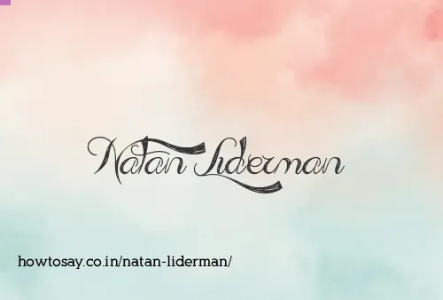 Natan Liderman