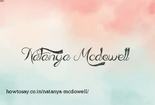 Natanya Mcdowell