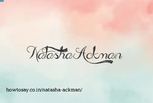 Natasha Ackman