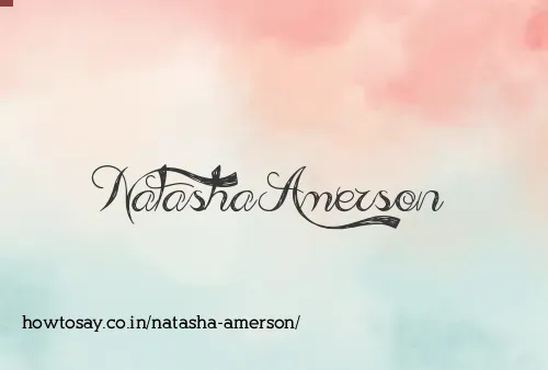 Natasha Amerson