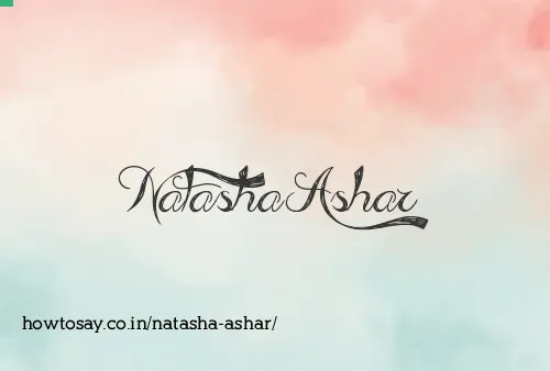 Natasha Ashar