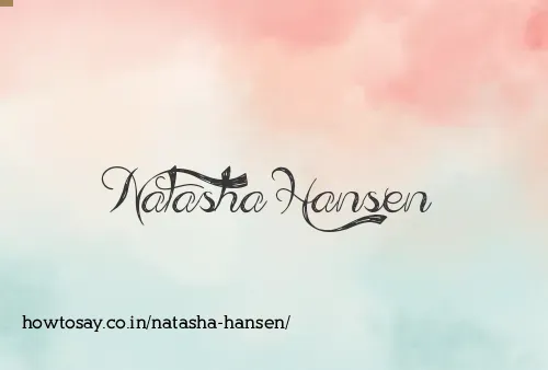 Natasha Hansen