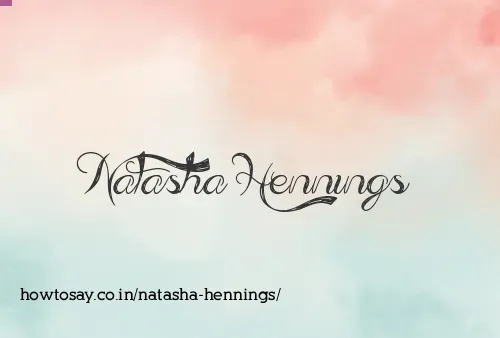 Natasha Hennings
