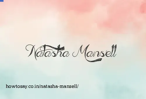Natasha Mansell