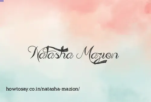 Natasha Mazion