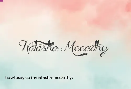Natasha Mccarthy